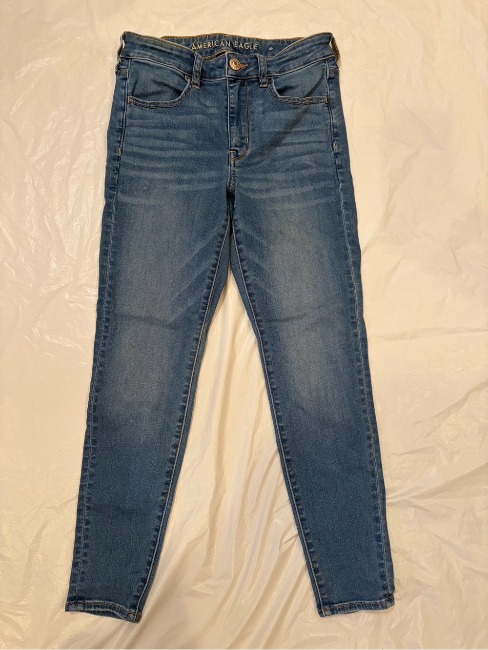 American Eagle Jeans Women's 6 Short Med Wash Next Level Stretch Hi-Rise Jegging